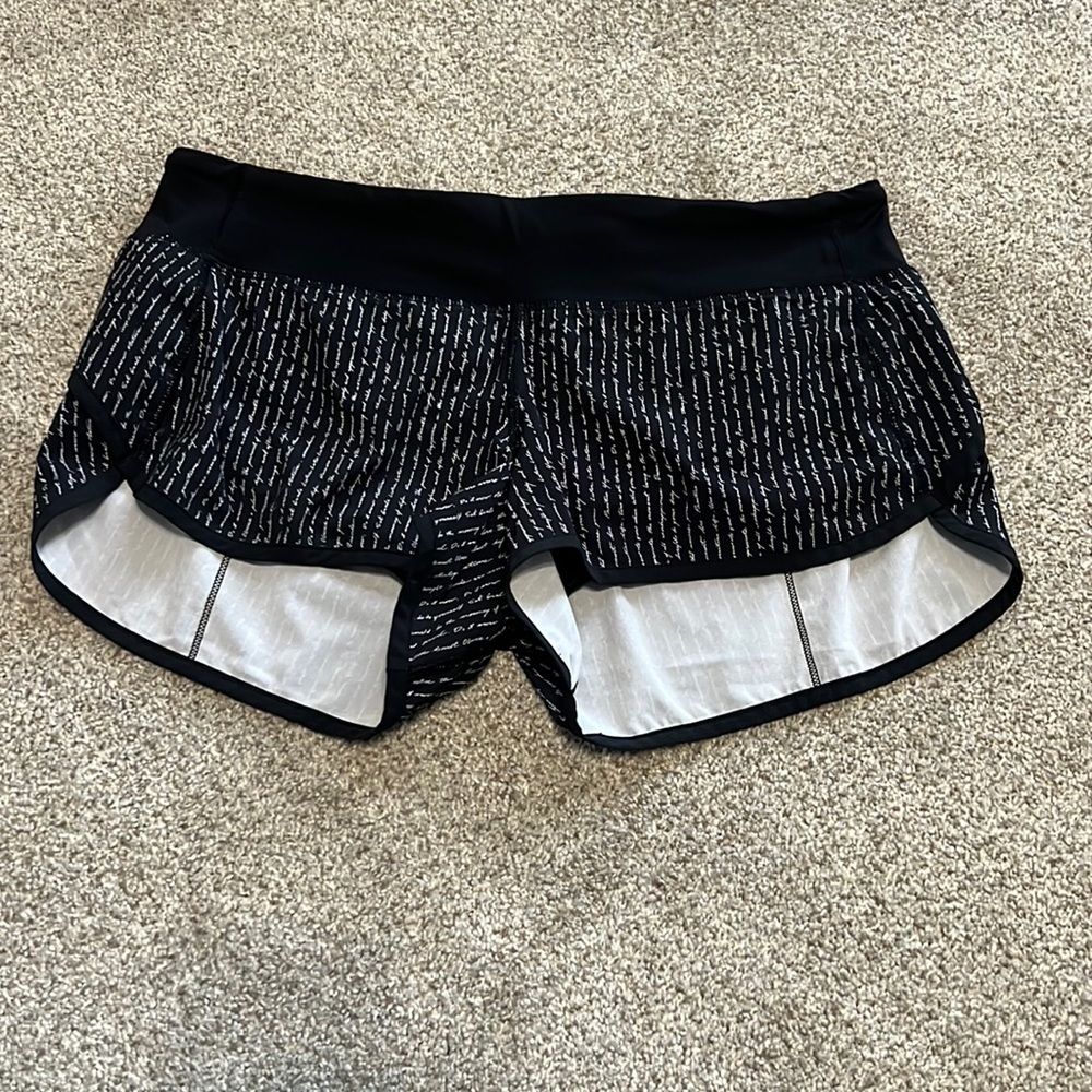 EUC RARE Lululemon speed shorts 2.5
